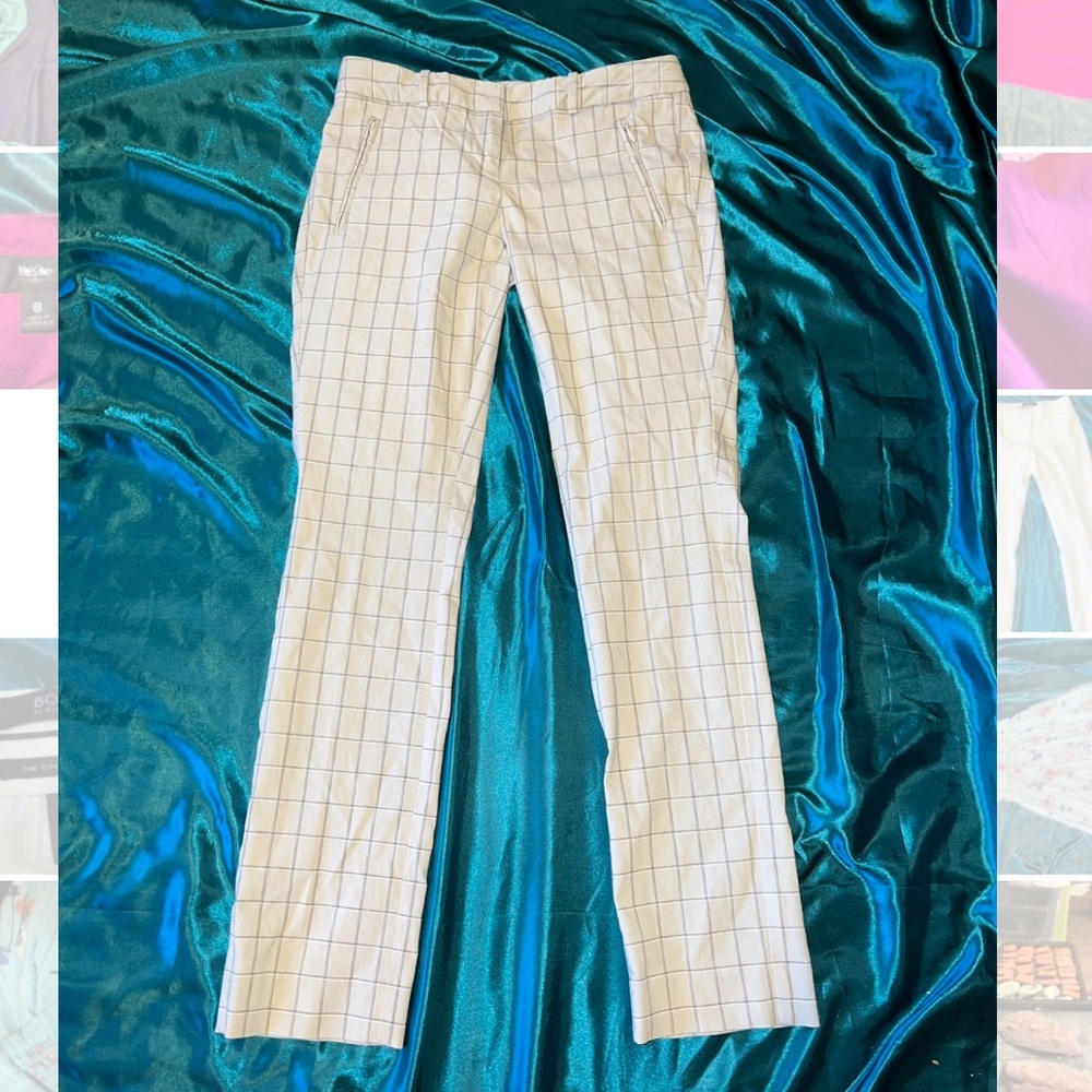 White Plaid Pant - The Limited